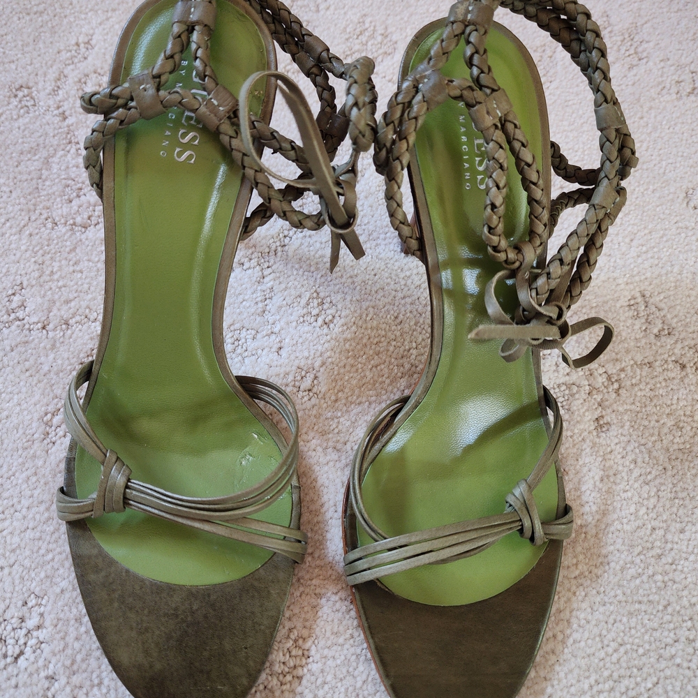 Guess Olive Braided Strap Sandals